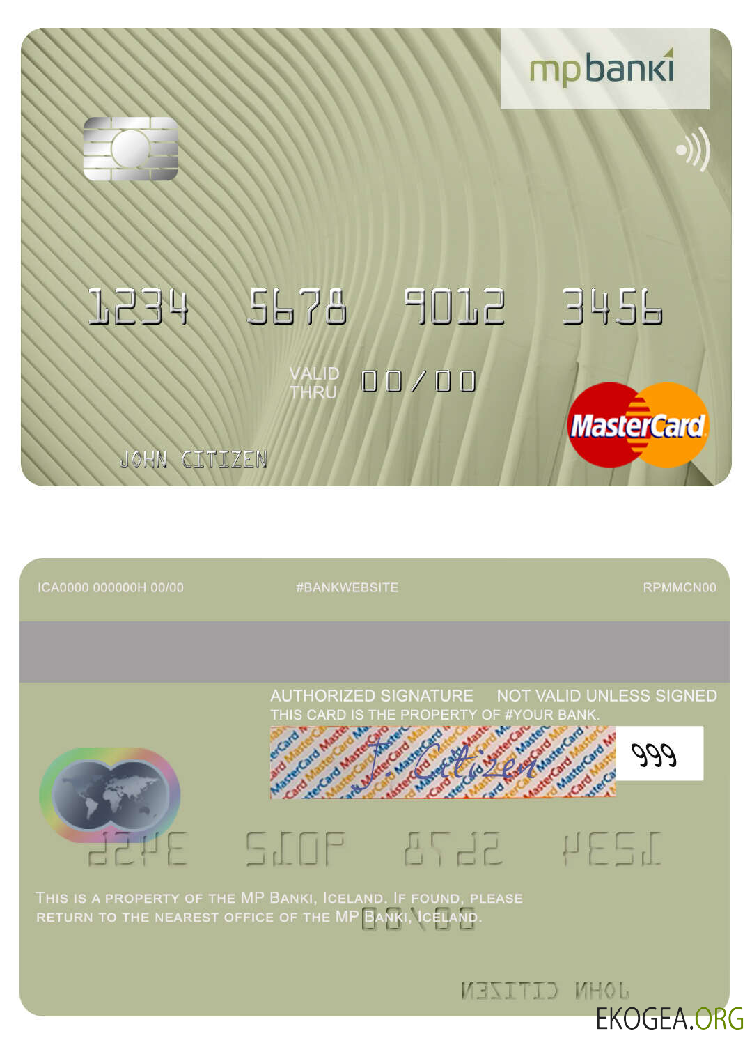 Islande MP Banki mastercard